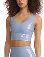 COMMANDO COMMANDO FAUX PATENT LEATHER CROP TOPS