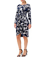 ADRIANNA PAPELL ADRIANNA PAPELL FOIL VELVET WRAP DRESSES