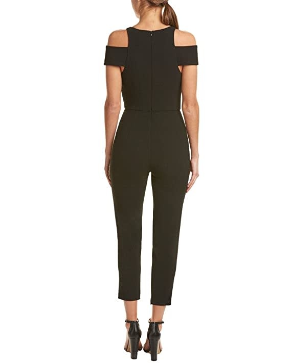 DIVERSEN SALE DIVERSEN SALE CUT OUT SHOULDERS JUMPSUITS BLACK 2