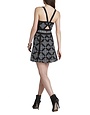 BCBG SALE BCBG SALE OLD PRICE$128 V-NECK PRINTED BLOCKED SELENA DRESSES BLACK/COMB 2