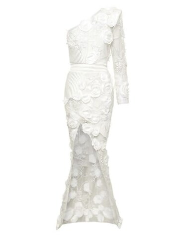 ZHIVAGO ZHIVAGO I FOUND LOVE GOWN DRESSES WHITE US6