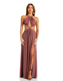 KATIE MAY KATIE MAY TANYA SCULPTURED HALTER CUTOUT GOWN/DRESSES