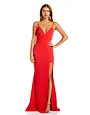 KATIE MAY KATIE MAY LILIANNE DEEP V-NECKLINE  GOWN DRESSES