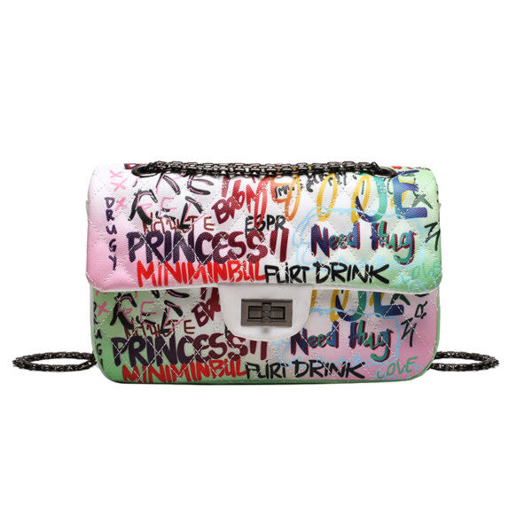 HELLO 3AM FOREVER HELLO 3AM FOREVER NEON GRAFFITI BAGS