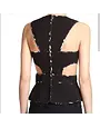 BCBG SALE BCBG SALE ARIANAH CUTOUT PEPLUM BLK TOPS XS