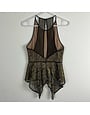 BCBG SALE BCBG SALE LARKE LACE GLD/BLK TOPS XS