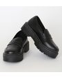 LULUS LULUS MAYSIE BLACK FLATFORM LOAFERS 5