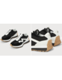 STEVE MADDEN STEVE MADDEN CAMPO BLACK AND WHITE SUEDE COLOR BLOCK SNEAKERS 8