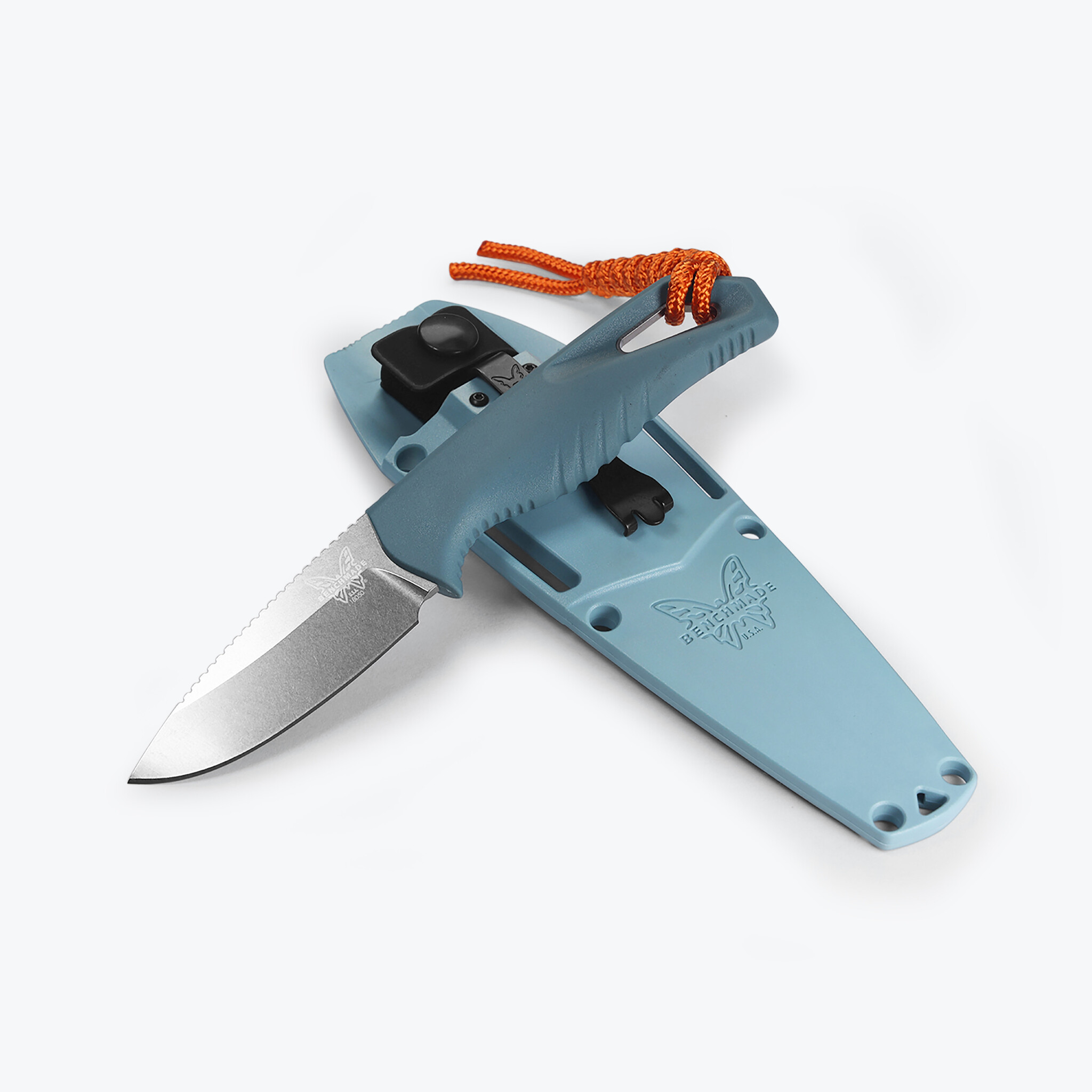 Benchmade Intersect | Depth Blue Santoprene | Drop-point