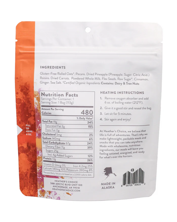 Heather's Choice Morning Glory Oatmeal