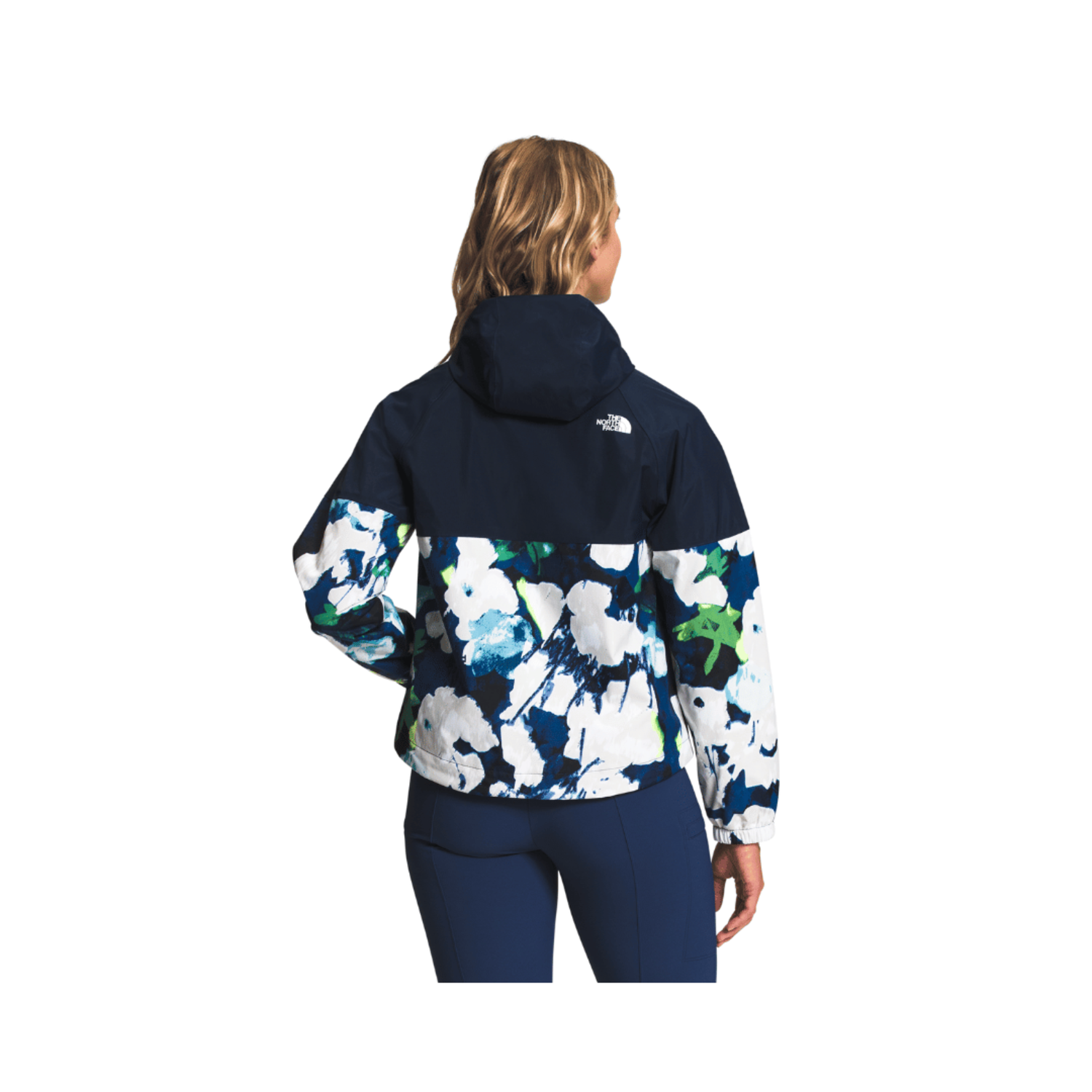 The North Face Antora Rain Hoodie - Women's M Summit Navy - Summit Navy Abstract Floral Print