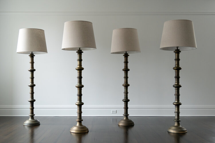 Abbey Floor Lamp w/ Bronze Patina