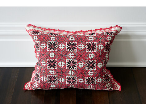 Star European Vintage Textile Pillow