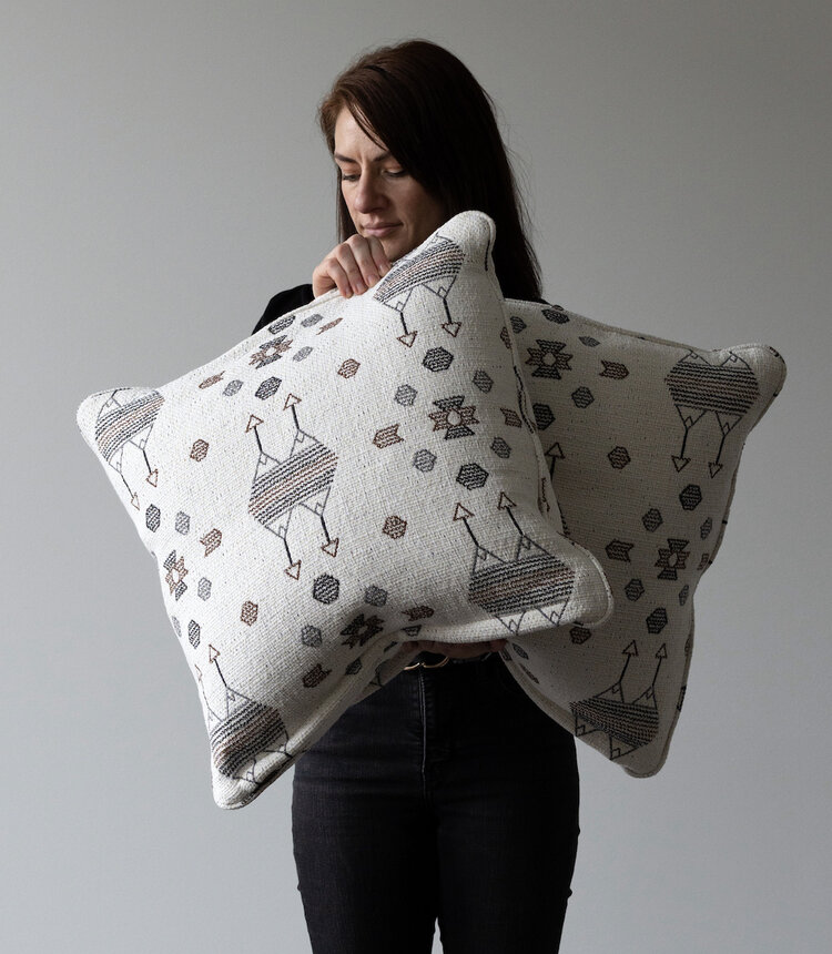 by Hickory Chair 20" x 20" Geometric Pillow