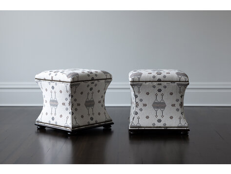 by Hickory Chair Charles Hassock Ottoman by Hickory Chair