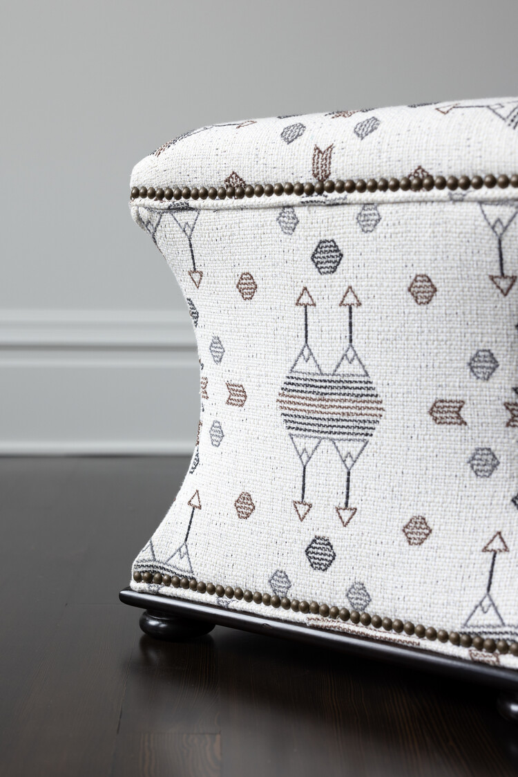 by Hickory Chair Charles Hassock Ottoman