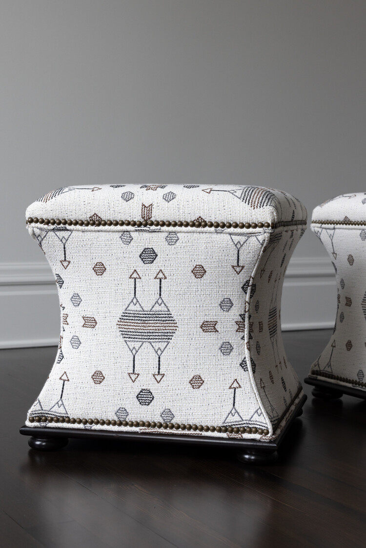 by Hickory Chair Charles Hassock Ottoman