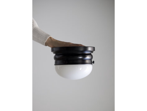 by Visual Comfort Small Bronze Crown Flush Mount by Visual Comfort