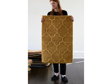 Antique Gold Rug: 2’ x 3’ - KTY