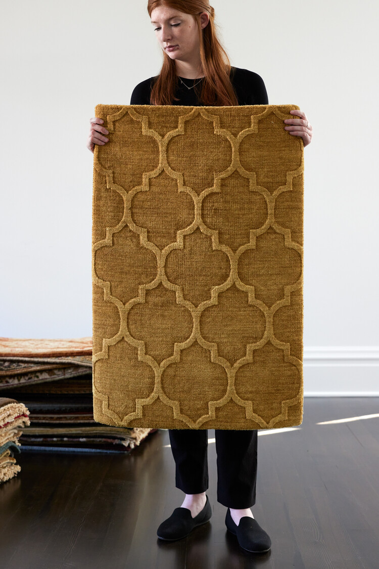 2’ x 3’ Antique Gold Rug - KTY