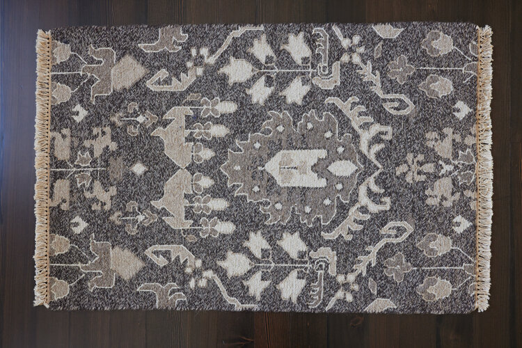 Reversible Dark Neutral Rug