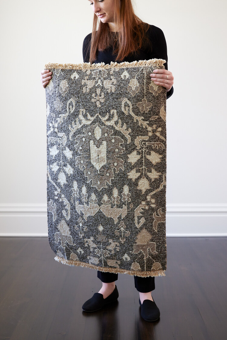 Reversible Dark Neutral Rug