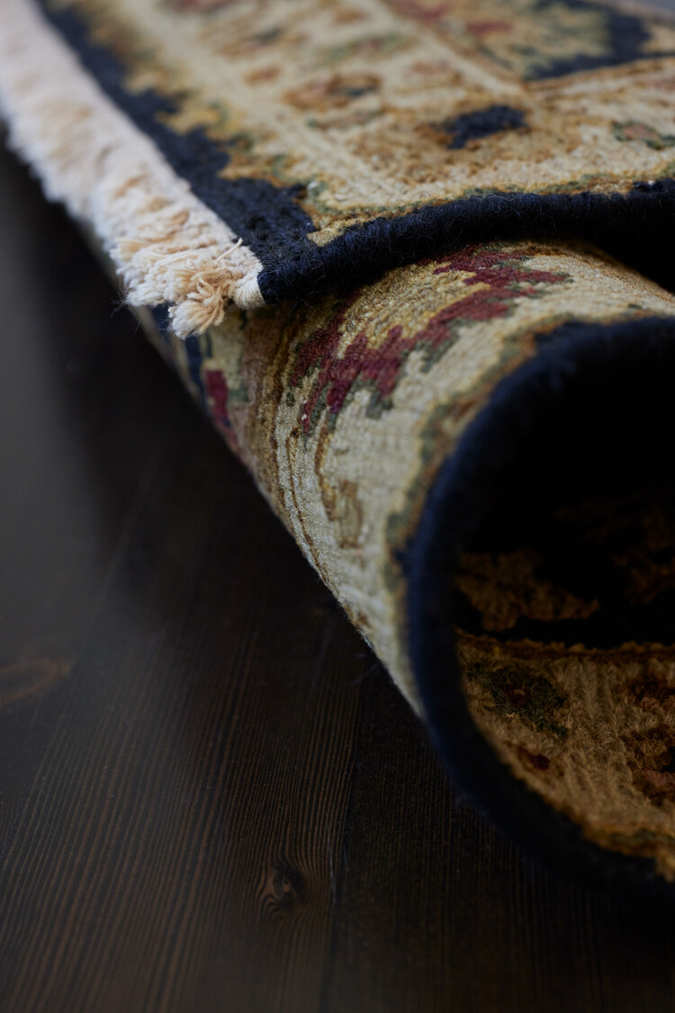 Navy / Gold Multi Rug: 2’ x 3’ - KTY