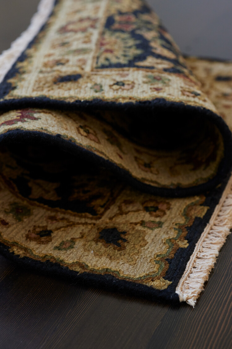 Navy / Gold Multi Rug: 2’ x 3’ - KTY