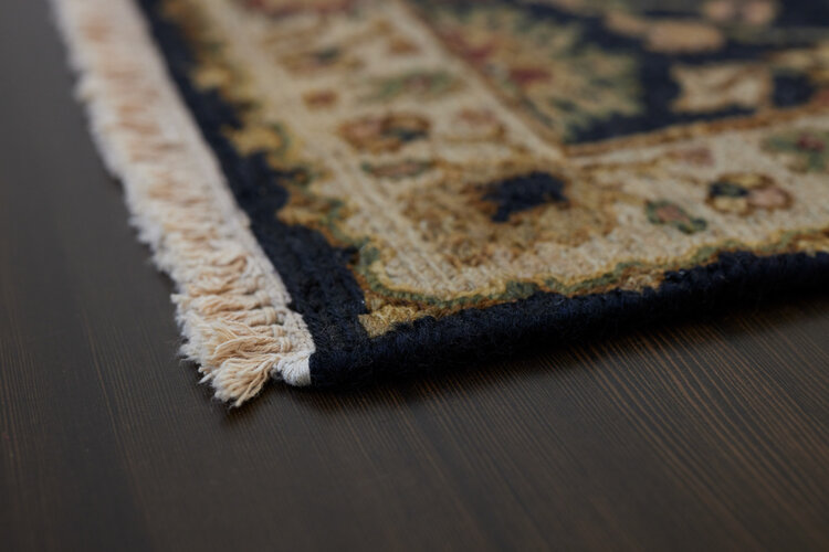 Navy / Gold Multi Rug: 2’ x 3’ - KTY