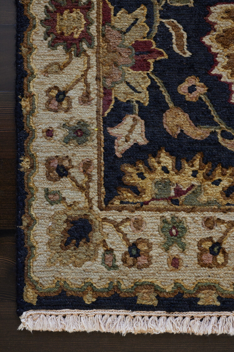 Navy / Gold Multi Rug: 2’ x 3’ - KTY