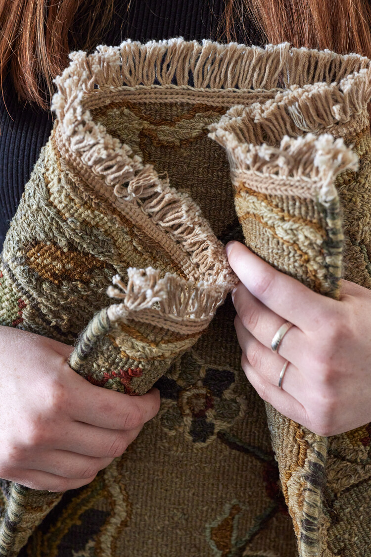 2’ x 3’ Green Patchwork Rug - KTY