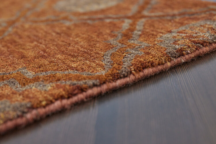 2’ x 3’ Burnt Orange Rug - KTY