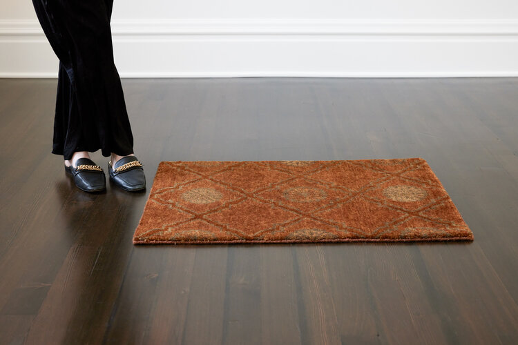 2’ x 3’ Burnt Orange Rug - KTY