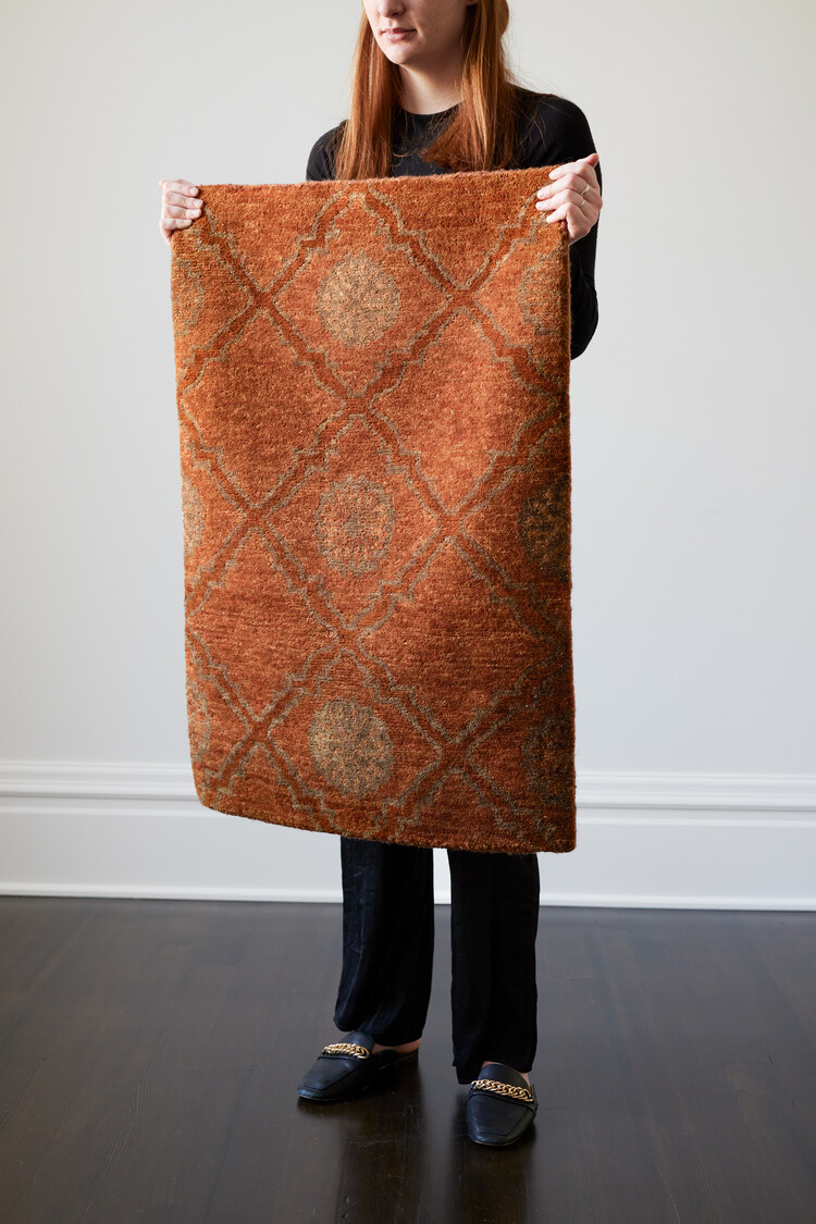 Burnt Orange Rug: 2’ x 3’ - KTY