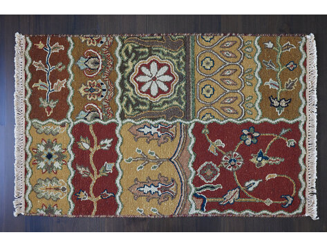 Red Patchwork Rug