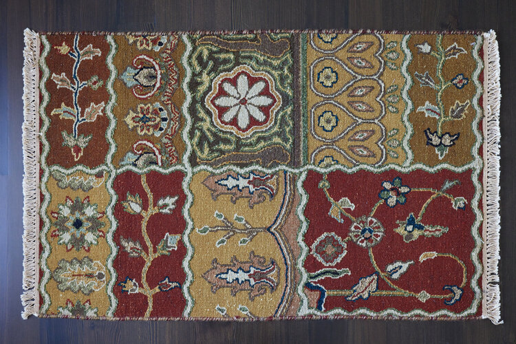 Red Patchwork Rug