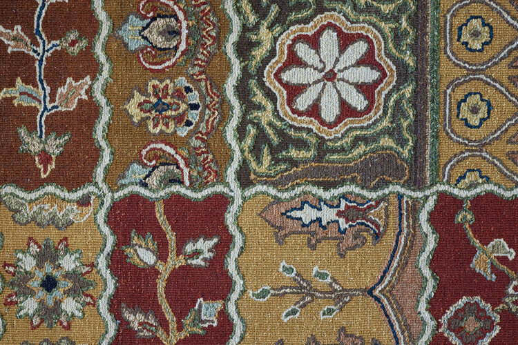 Red Patchwork Rug