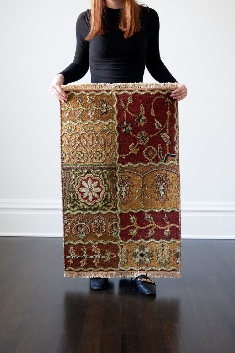 Red Patchwork Rug
