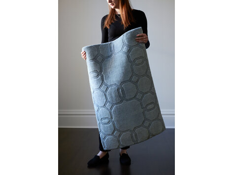 2’ x 3’ Silver Rug - KTY