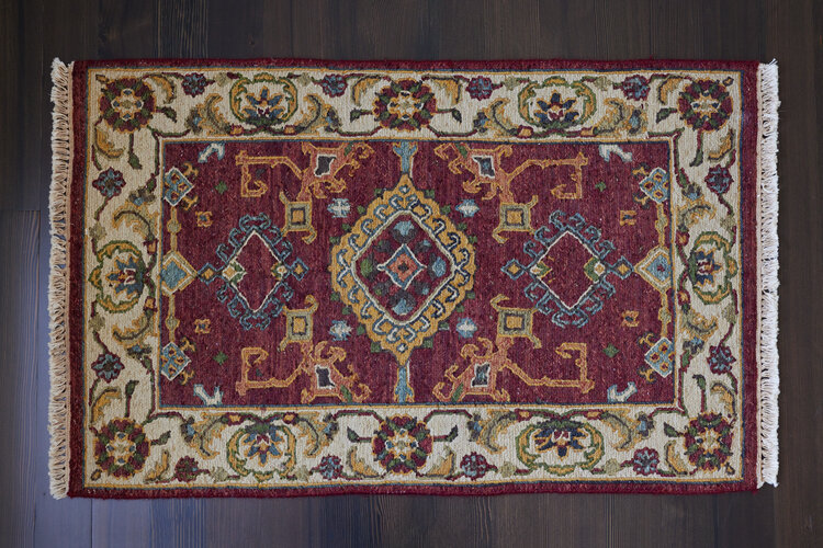 Burgundy Rug: 2’ x 3’ - KTY