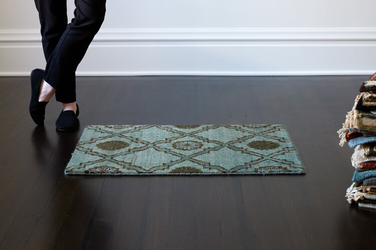 Bay Blue Rug: 2’ x 3’ - KTY