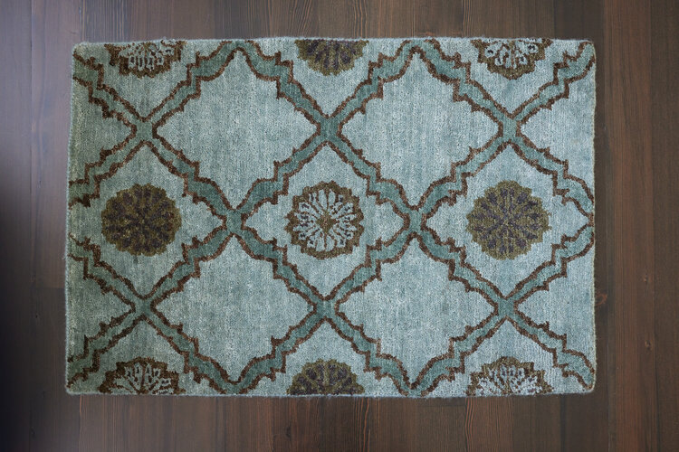 Bay Blue Rug: 2’ x 3’ - KTY