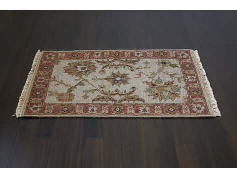 Burgundy / Jade Multi Rug: 2’ x 3’ - KTY
