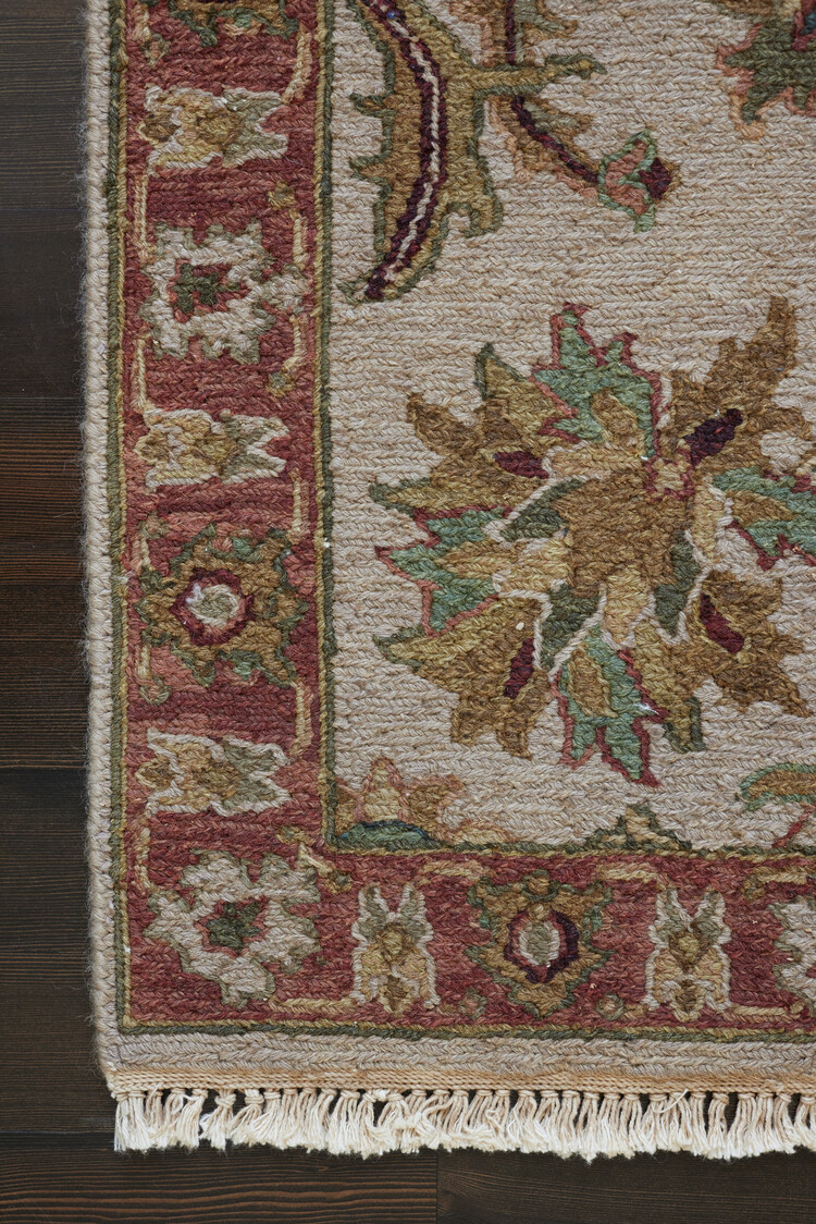 2’ x 3’ Burgundy / Jade Multi Rug - KTY