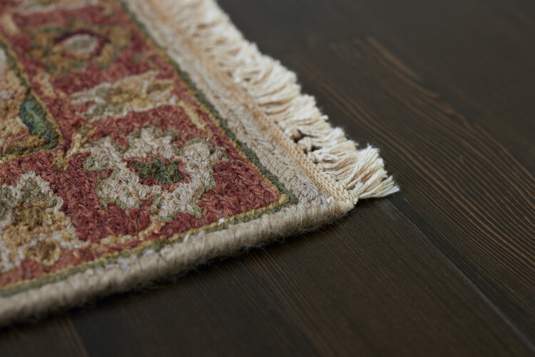 Burgundy / Jade Multi Rug: 2’ x 3’ - KTY