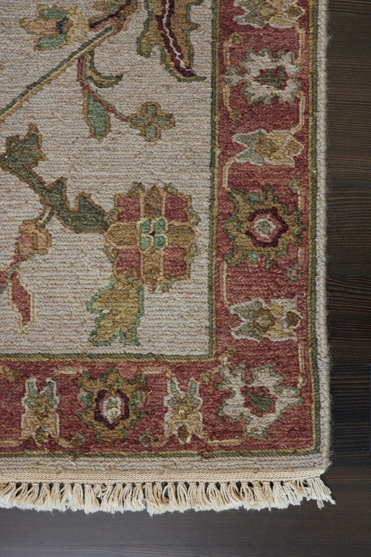 2’ x 3’ Burgundy / Jade Multi Rug - KTY