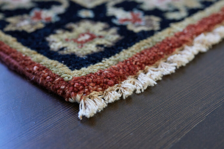 Rust / Black Multi Rug: 2’ x 3’ - KTY