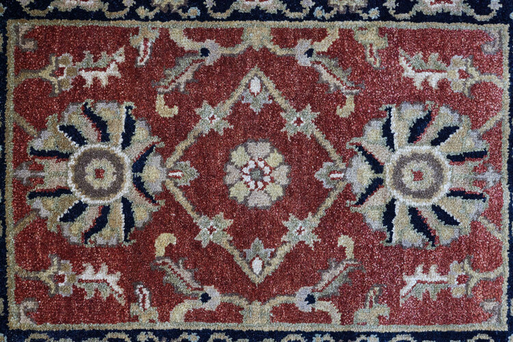 2’ x 3’ Rust / Black Multi Rug - KTY