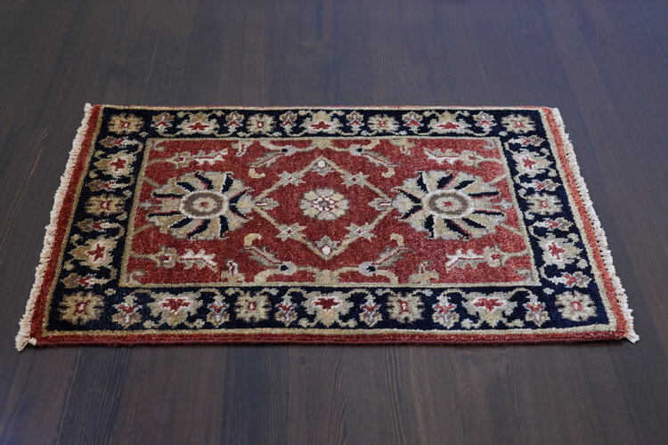 2’ x 3’ Rust / Black Multi Rug - KTY