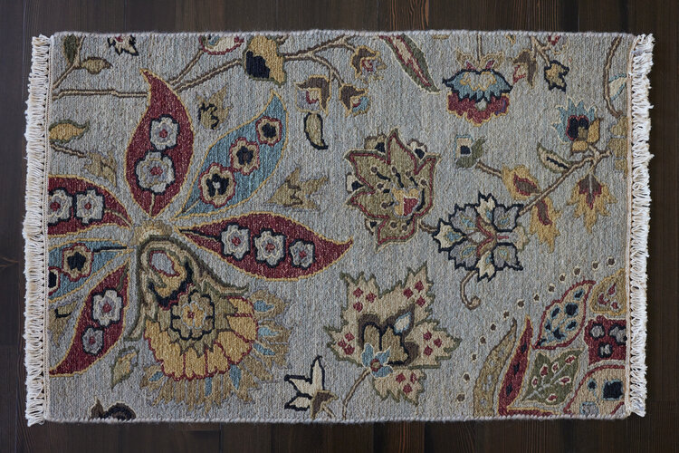 2’ x 3’ Primary Grey Rug - KTY